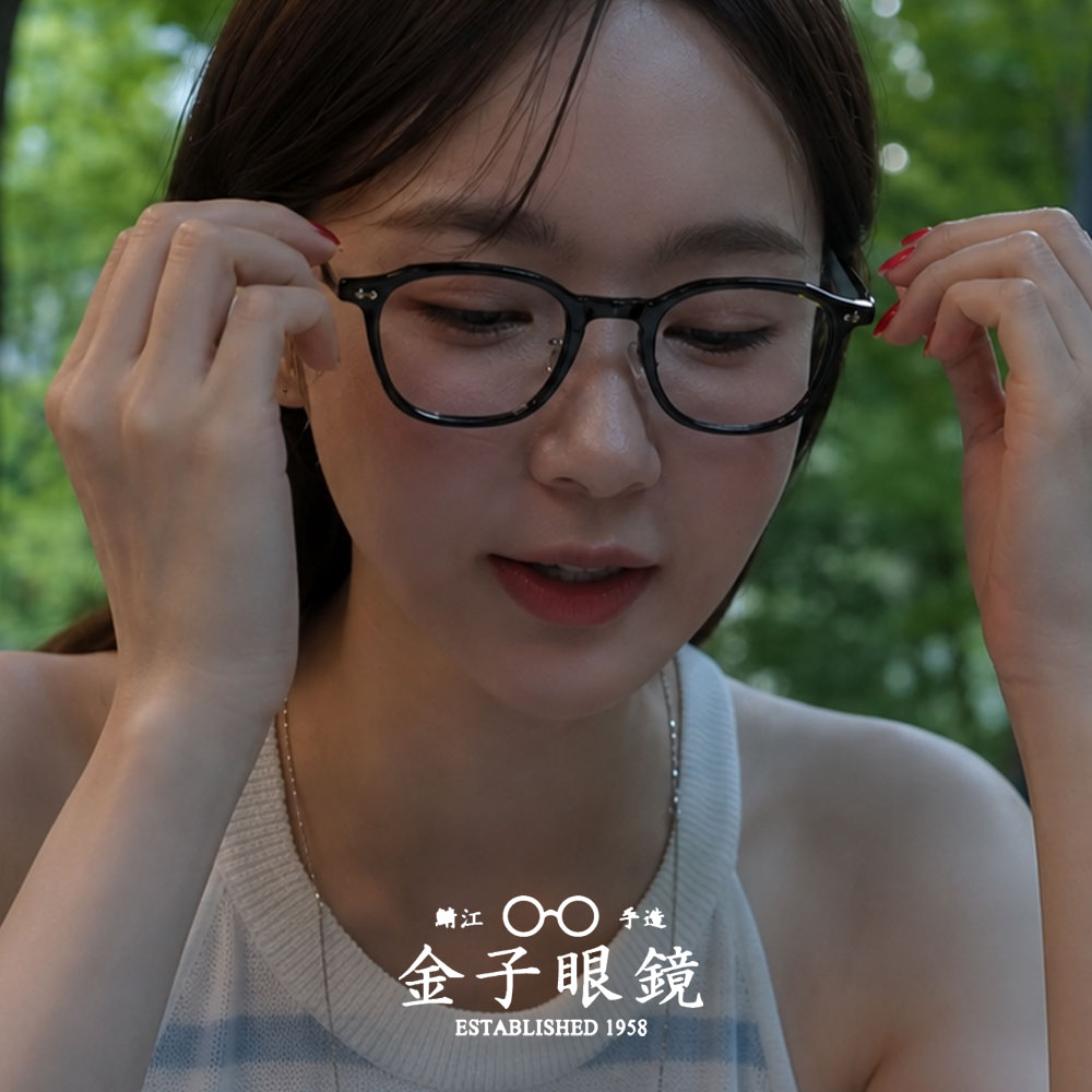 금자안경 KANEKO OPTICAL 가네코옵티컬 KA52 BK 여자 남자 사각 뿔테 - 상세 이미지 3