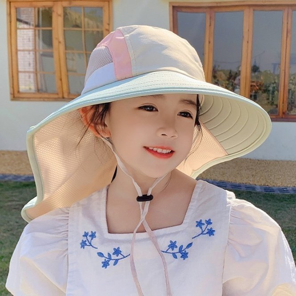 유아 아동 넥커버모자 여름 바캉스캡모자 물놀이 - 상세 이미지 5