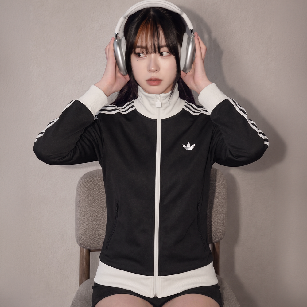 아디다스 져지 저지 트레이닝복 트랙탑 츄리닝 내추럴블랙화이트, XS 이미지 6