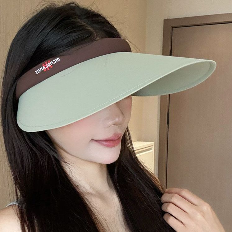 여성 헤어 밴드 썬캡 모자 아웃도어 비치 썬햇 골프 바캉스 - 상품 이미지