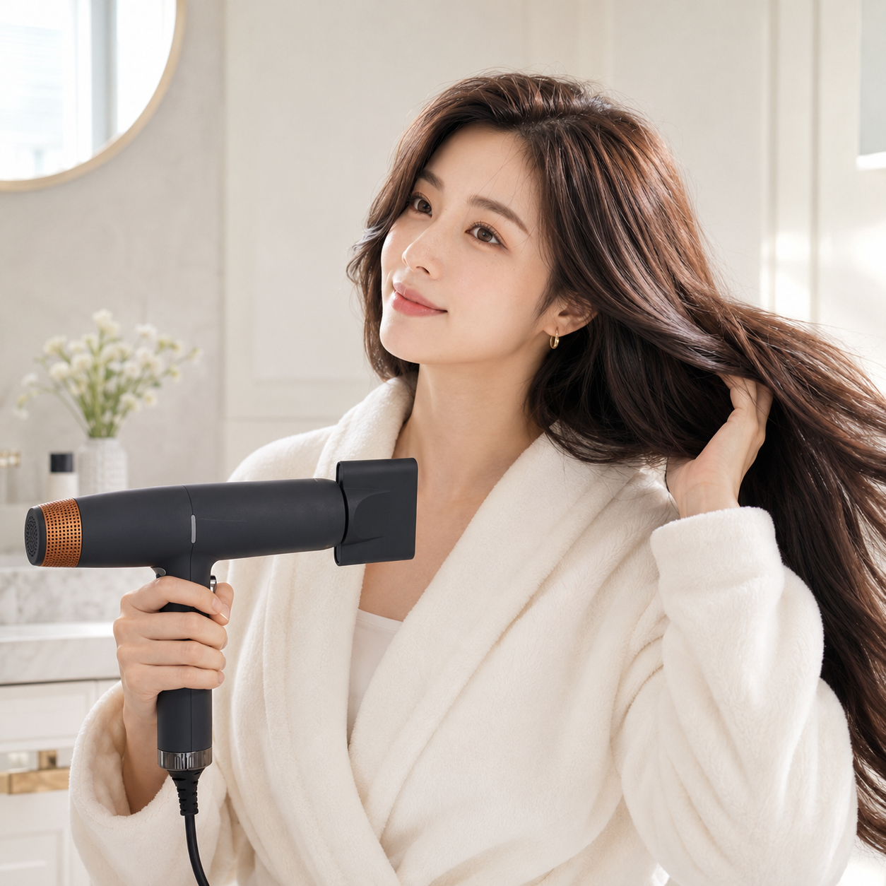 플러스에어 H20 에어컬 드라이기 초경량 BLDC 항공모터 전문가용 헤어드라이어 - 상세 이미지 5