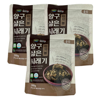 바람찬 양구 펀치볼 삶은 시래기 국산 무청 300g, 3개 - 상품 이미지