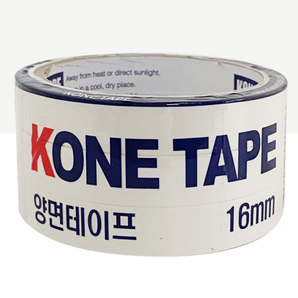 종이소재양면접착테이프 절취선컷양면테이프 제도사무용양면테이프 16mm - 상품 이미지