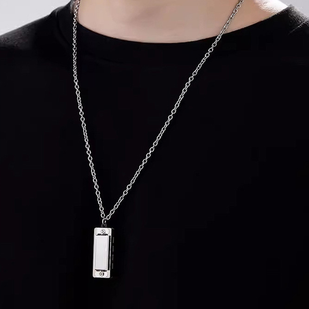 패션아이템음악취미 주머니속악기휴대용목걸이하모니카 실제연주가능패션소품미니하모니카 - 상세 이미지 3