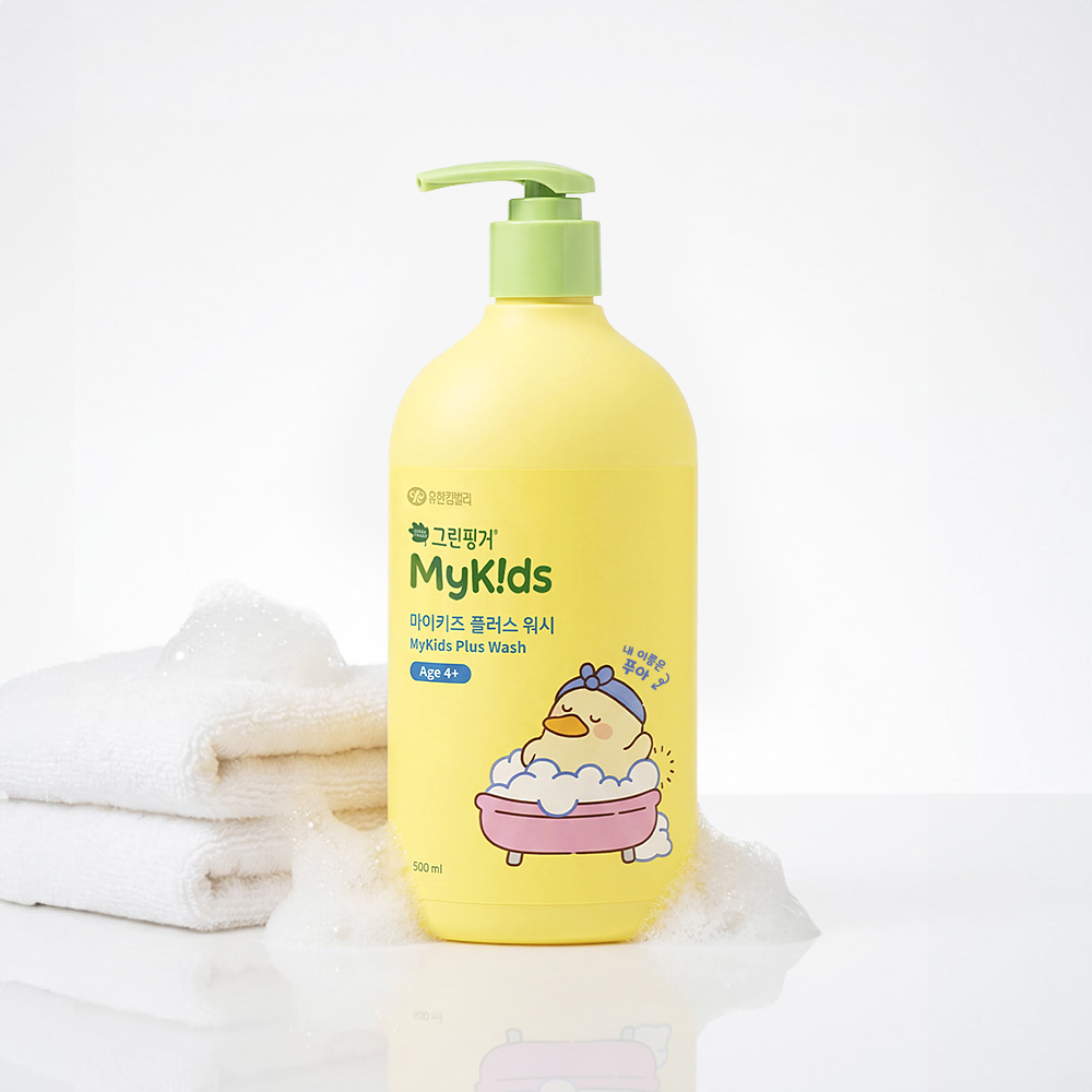 그린핑거 마이키즈 플러스 푸아 워시 500ml / 키즈, 아기, 유아, 베이비, 목욕, 거품목욕, 바디워시, 대용량 - 상세 이미지 2