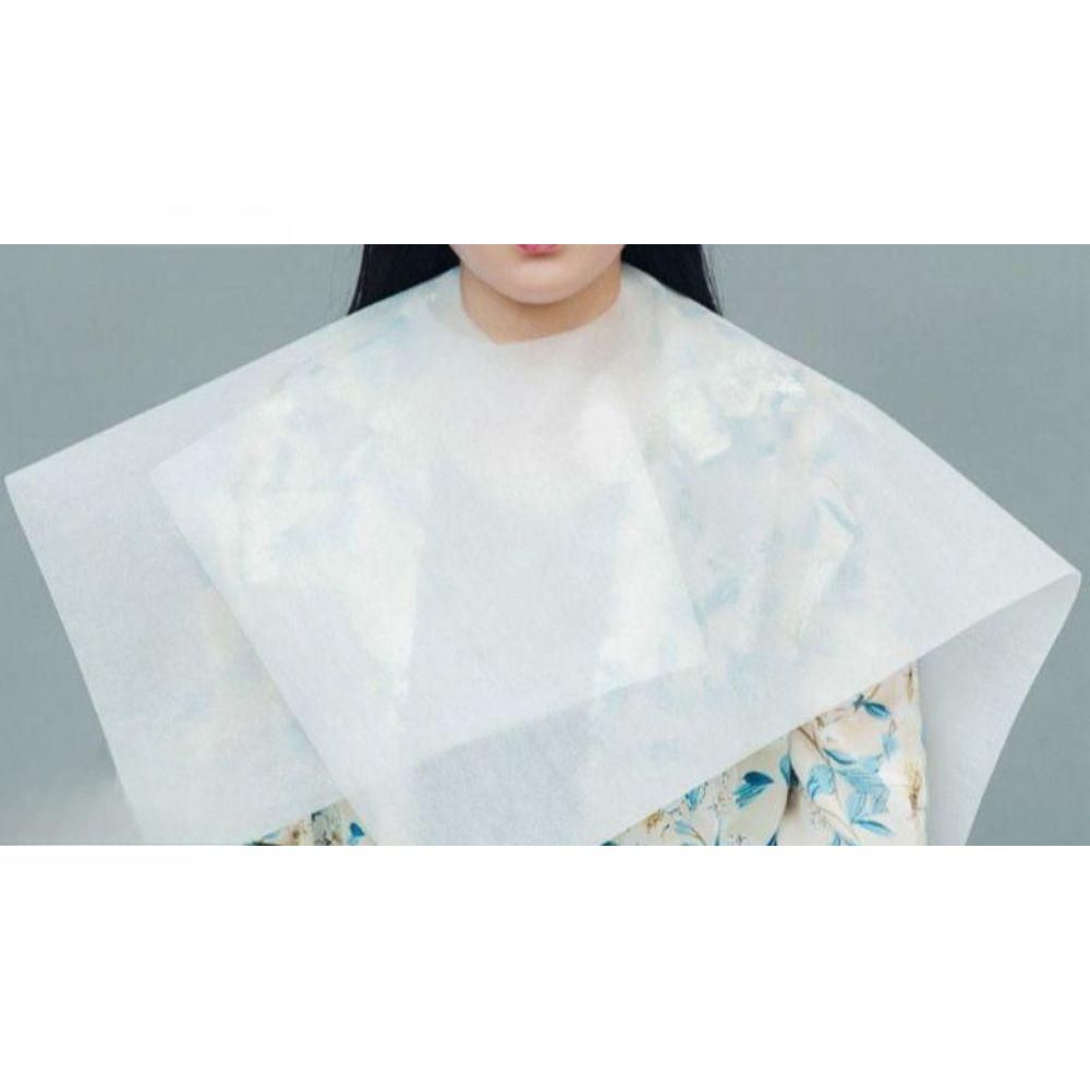 미용실 비닐 가운 염색보 커트보 일회용 미용커트보 스퀘어 80x80cm 100개 - 상품 이미지