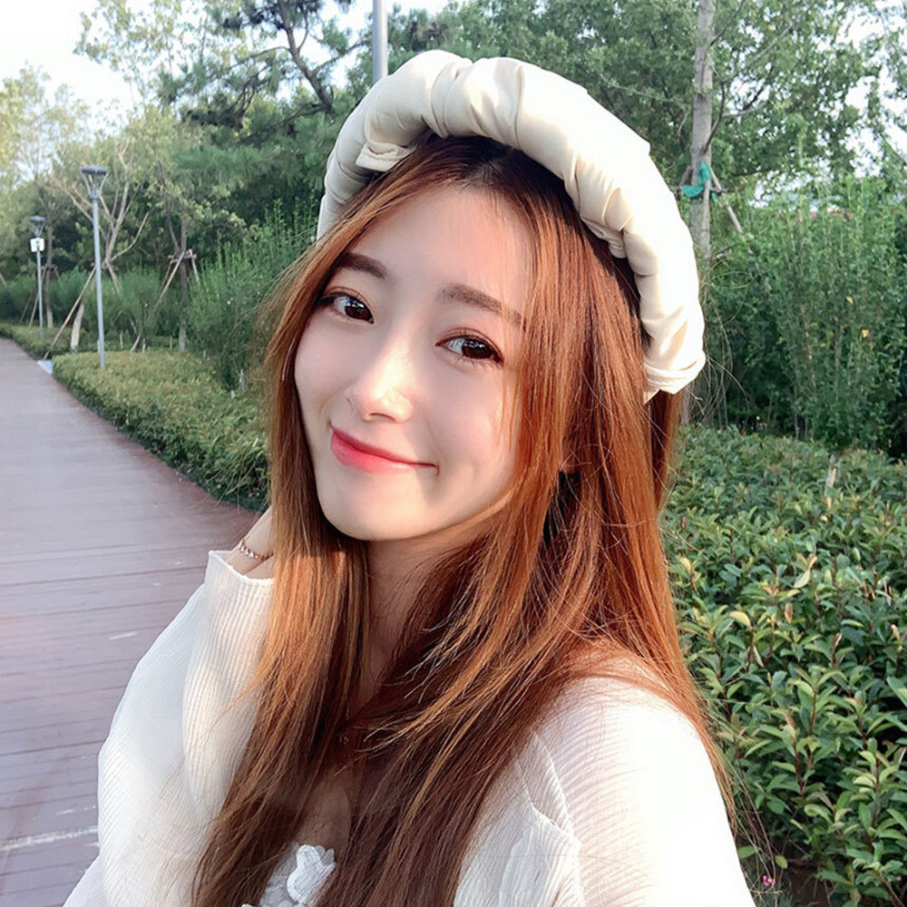 오픈형휴가지패션여름모자 베이지야외활동썬캡 와이드창골프테니스헤어밴드캡 - 상세 이미지 2