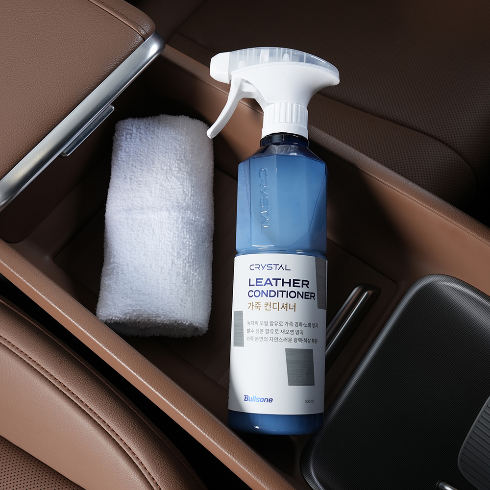 [불스원] 크리스탈 차량 가죽 컨디셔너 자동차 시트 관리 보호제 보습제 오염방지 500ml 이미지 7