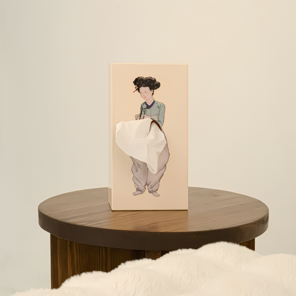 미인도 티슈케이스 외국인선물 한국기념품 한국 전통 한국적인 선물 이미지 8