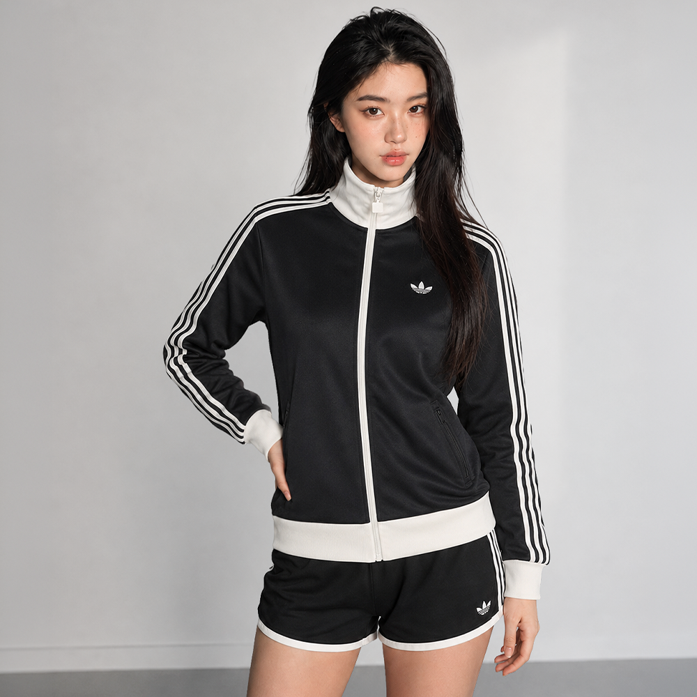 아디다스 져지 저지 트레이닝복 트랙탑 츄리닝 내추럴블랙화이트, XS - 상세 이미지 3