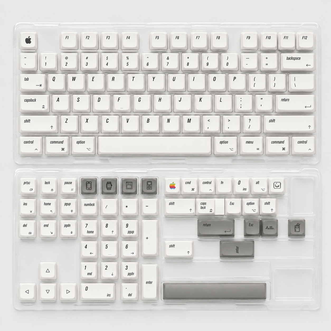 애플키캡 영문 레트로 키보드 키캡 XDA PBT 염료승화 기계식 한무무 - 상세 이미지 5