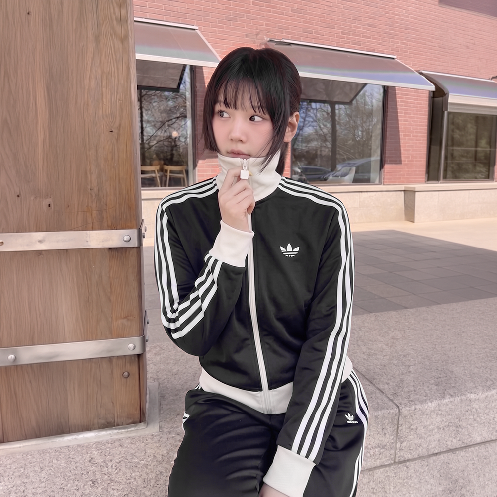 아디다스 져지 저지 트레이닝복 트랙탑 츄리닝 내추럴블랙화이트, XS - 상세 이미지 4