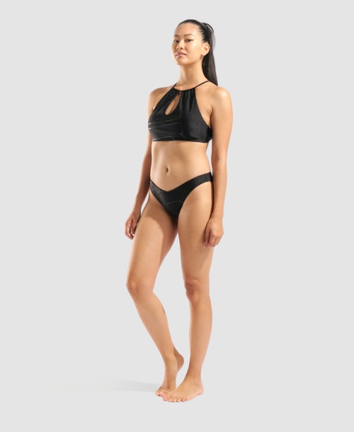 아레나 로로타입 홀터넥 비키니 Black, XS - 상세 이미지 5