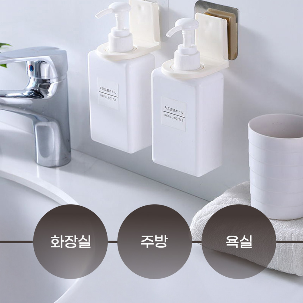 벽걸이형화장실수납 무타공부착식샴푸걸이 분리형욕실선반샴푸홀더 - 상세 이미지 5