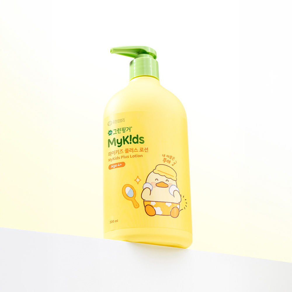 그린핑거 마이키즈 플러스 푸아 로션 500ml / 48시간 보습, 키즈, 아기, 유아, 베이비, 펌프로, 대용량 - 상세 이미지 2