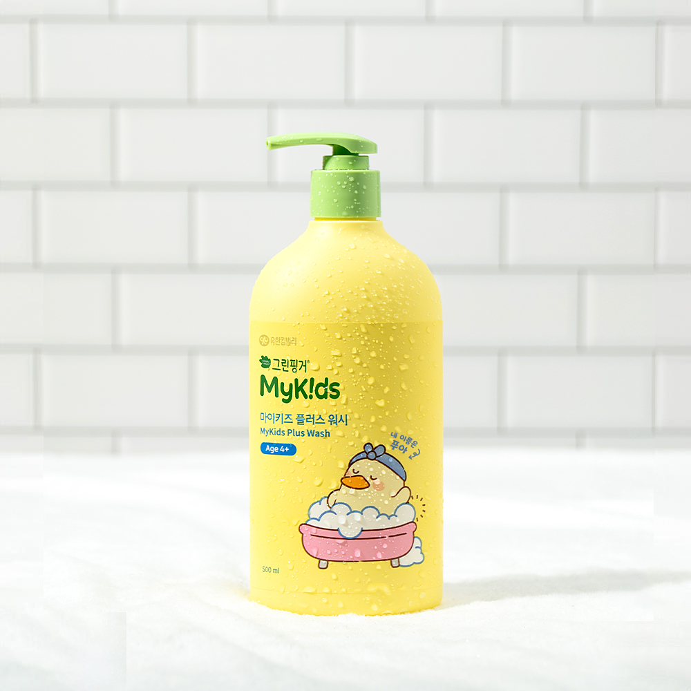 그린핑거 마이키즈 플러스 푸아 워시 500ml / 키즈, 아기, 유아, 베이비, 목욕, 거품목욕, 바디워시, 대용량 - 상세 이미지 4