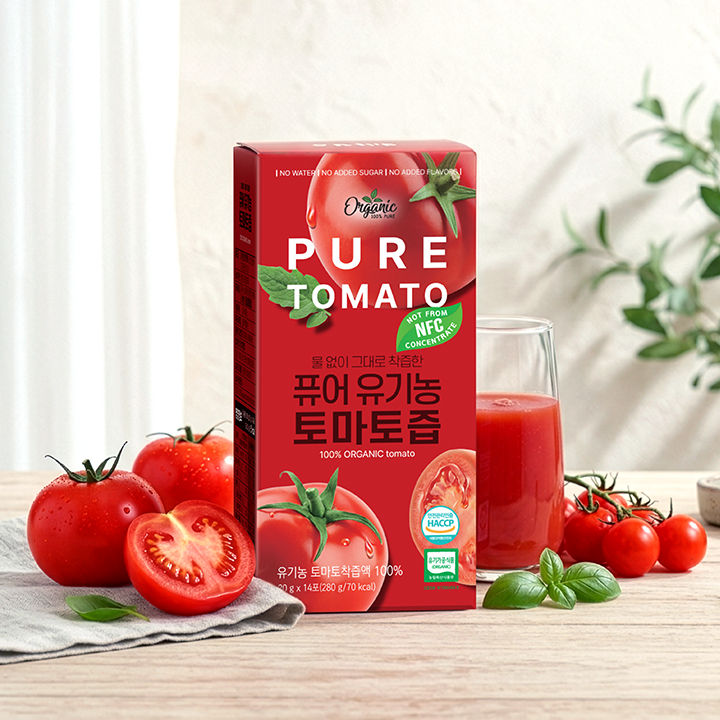 [올토샷 SET] 천호엔케어 100% 유기농 토마토즙 2박스 + 엑스트라버진 올리브오일 스틱 2박스 - 상세 이미지 2