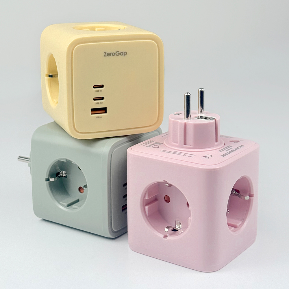 제로갭 usb 큐브 멀티탭 고용량 콘센트 PD33W 고속충전 4000w - 상세 이미지 5