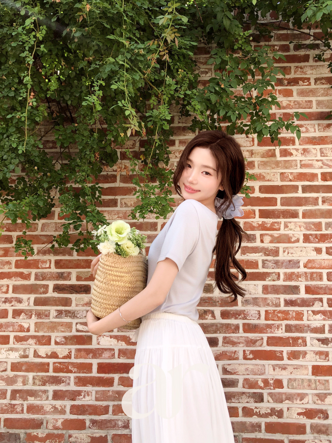 (국내제작) 브이넥 셔링 반팔 티셔츠 ts5069 이미지 7