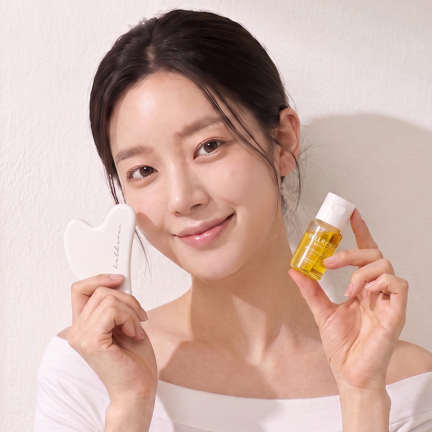 벨로즈 괄사 마사지 세라믹 도자기 하트 마사지기 림프 순환 얼굴 페이스 사진 1