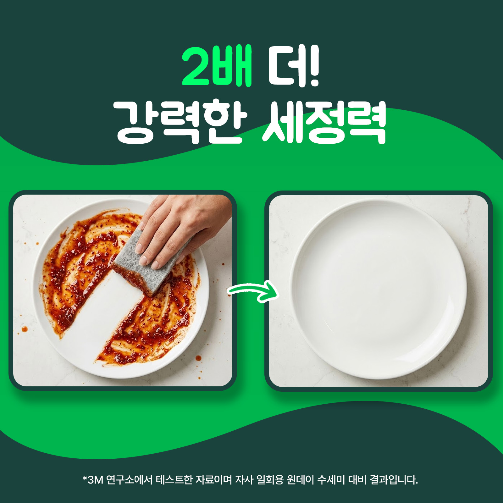 3M 스카치브라이트 버블버블 일회용 주방 롤 수세미 40매 (20매×2개입) 이미지 7