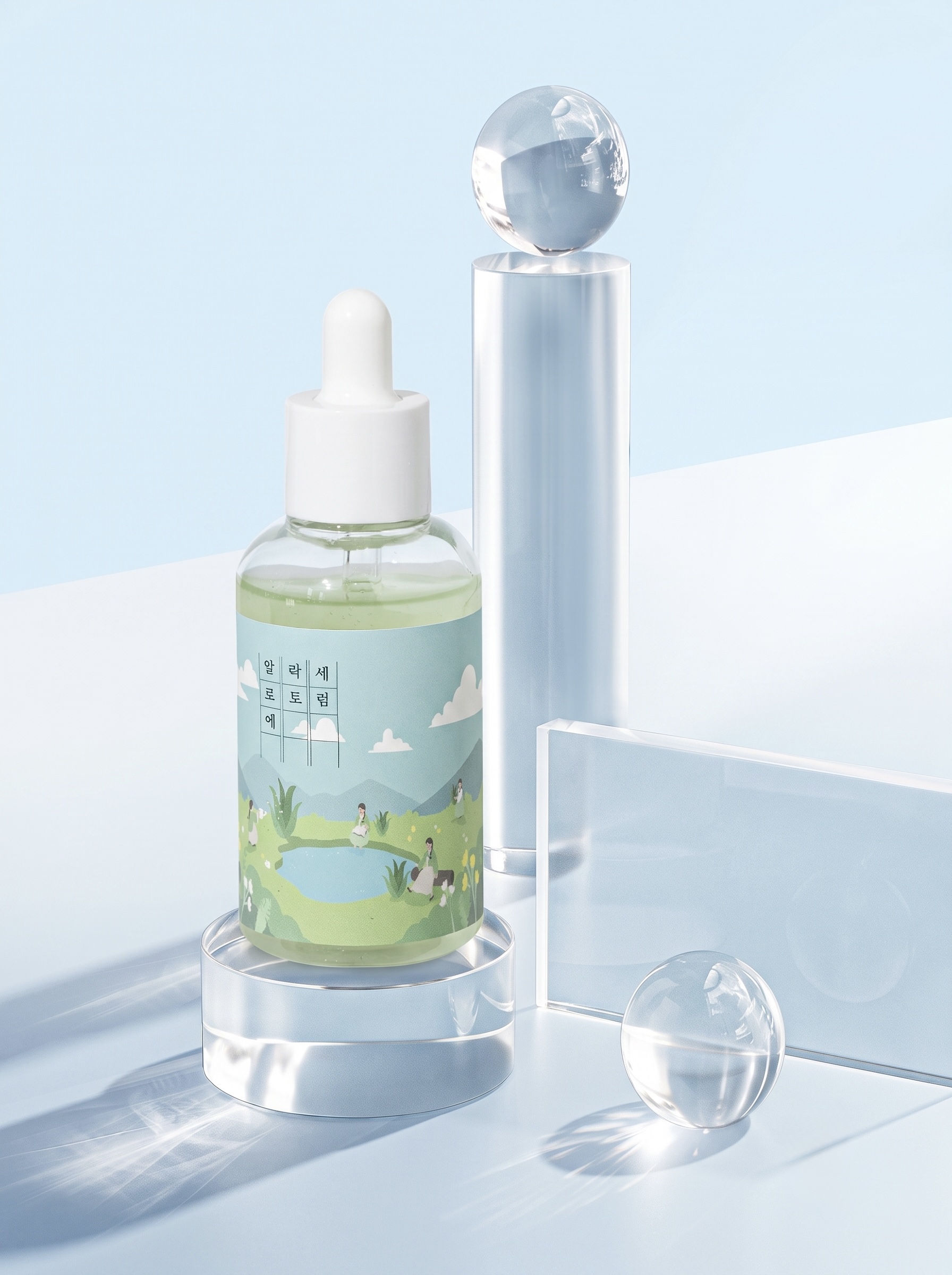 [1+1]아리라끄 알로에 락토 모공케어 앰플 정벽강화 엔센스 세럼 80ml - 상세 이미지 5