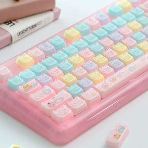 Soulcat 고함량 PBT + PC 투명 레이어 크리스탈 키캡 134키... 개봉기 | 실사용 후기 - 상품 이미지 1