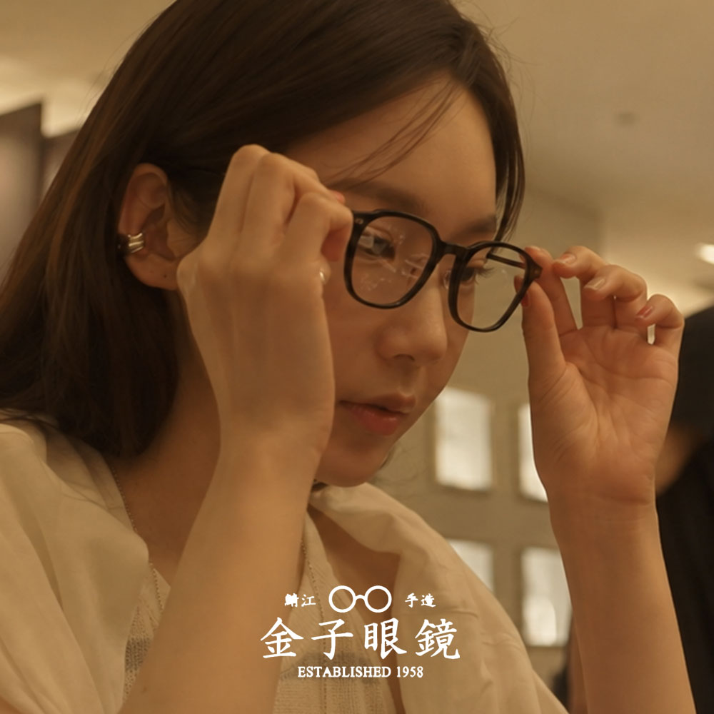 금자안경 KANEKO OPTICAL 가네코옵티컬 KA52 BK 여자 남자 사각 뿔테 - 상세 이미지 2