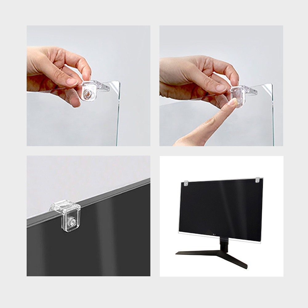 자록 모니터 블루라이트 차단 액정 시력 화면 보호필름 클립 거치식 19(400x330) - 상세 이미지 4