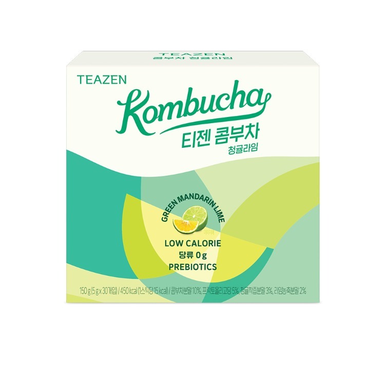 콤부차 청귤 라임 스틱 사무실 탕비실 차 선물 티젠 30개입, 1개 - 상품 이미지