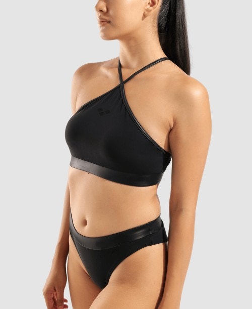 아레나 홀터넥 비키니 Black, XL - 상세 이미지 4