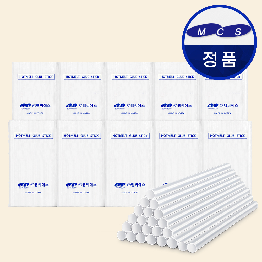 국산 글루건심 핫멜트 스틱 7mm 11mm 대용량 글루건 심 막대본드 6kg 박스 - 상품 이미지