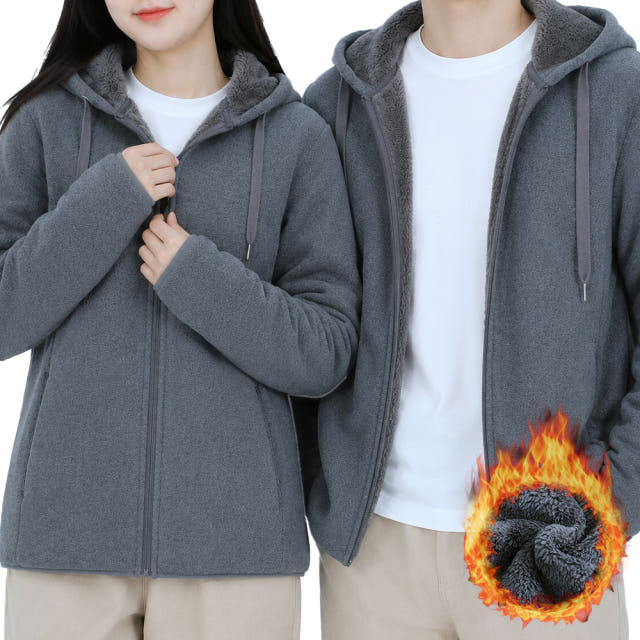 보아털 후드집업 방상내피 방한 겨울작업잠바 돕바 겨울외투 폴라폴리스