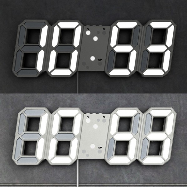 LED 벽시계 무소음 디지털시계 전자시계벽걸이 - 상품 이미지