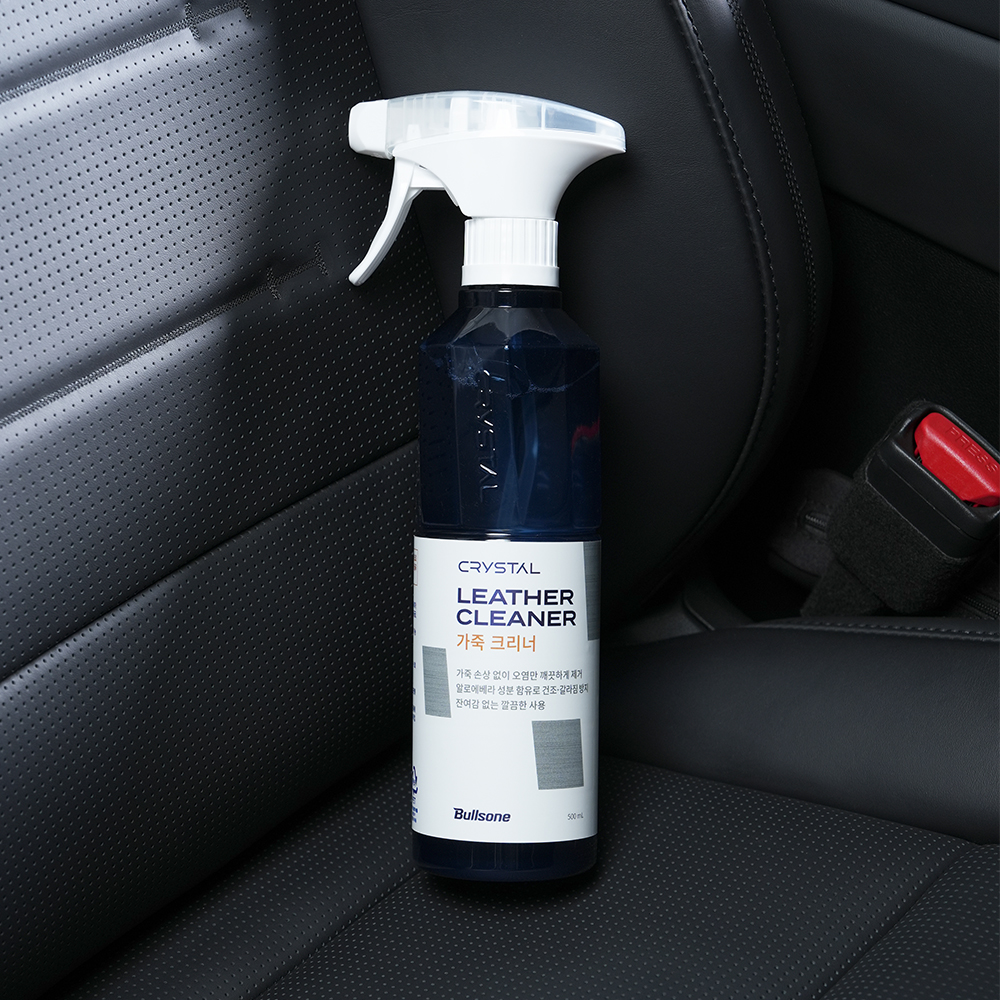 [불스원] 크리스탈 차량 가죽 클리너 천연 나파 인조 자동차 시트 실내 세정제 500ml - 상세 이미지 4