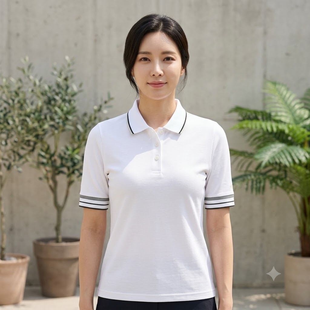 밀레 MILLET 여성 여름 아웃도어 냉감 쿨링스판 등산 반팔 카라티셔츠 - 상품 이미지
