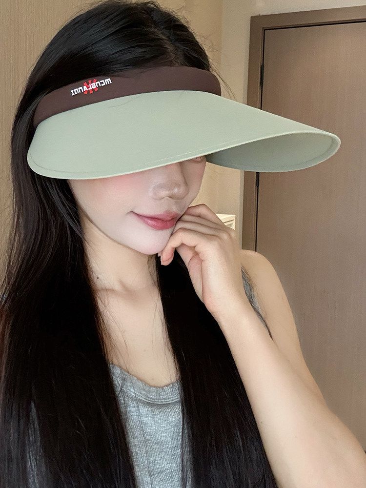 여성 헤어 밴드 썬캡 모자 아웃도어 비치 썬햇 골프 바캉스 - 상세 이미지 4