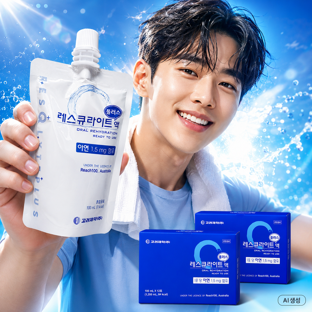 [2박스] 레스큐라이트 플러스액 레스큐라이트액 마시는 포도당 수분 아기 성인 - 상품 이미지