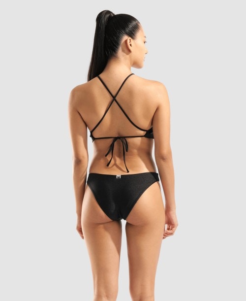 아레나 로로타입 홀터넥 비키니 Black, XS - 상세 이미지 4