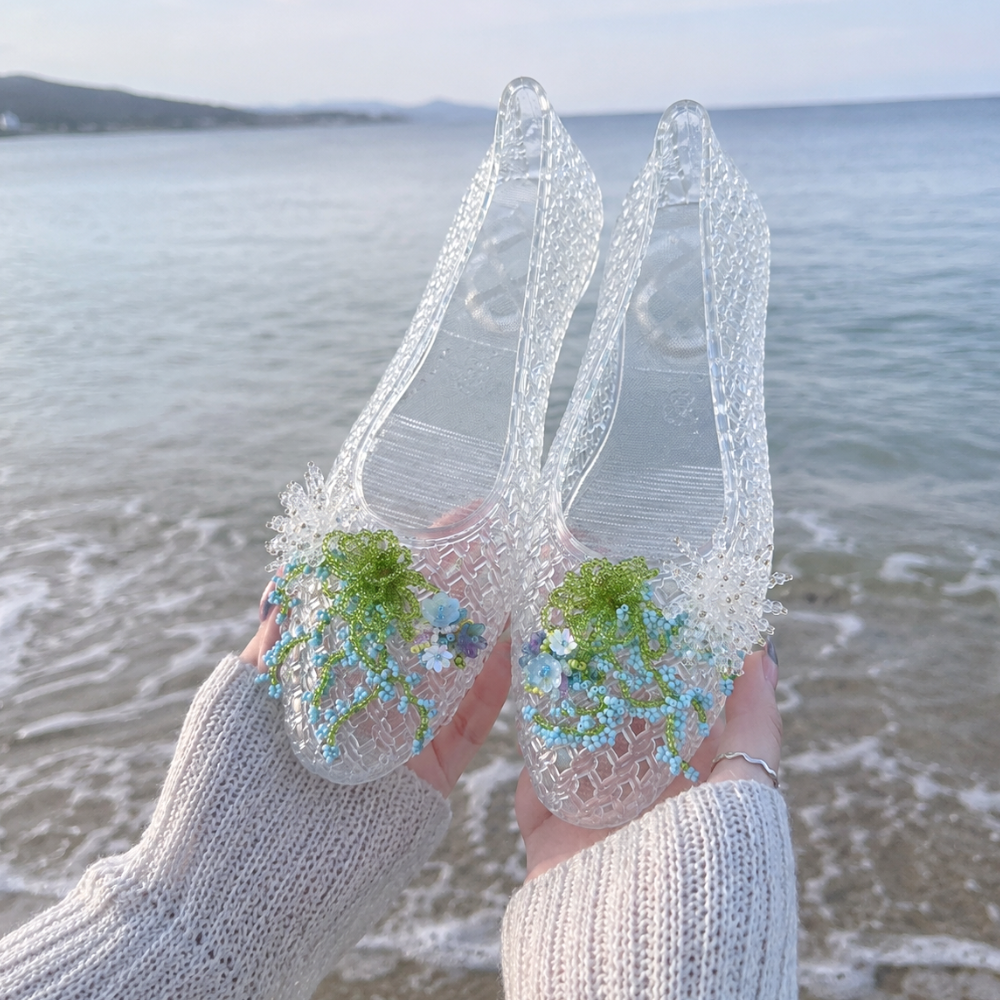 젤리슈즈 꾸미기 파츠 신꾸 젤꾸 장식 진주 꽃 비즈 슈참 이미지 6