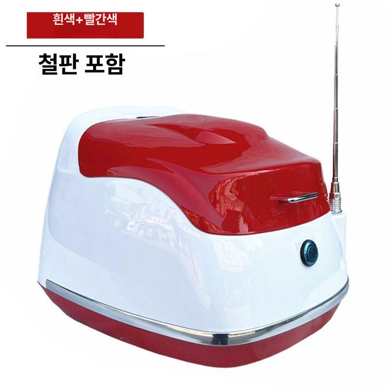 전기 후면 트렁크 대형 수납함 빈티지 스타일 테일박스 매트텍스처 블랙 - 상세 이미지 2