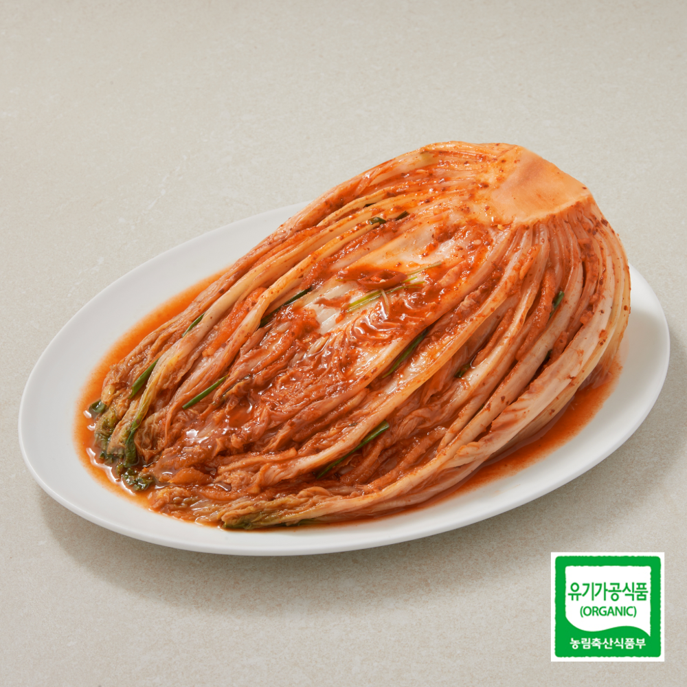 전주찬방 유기농 포기김치 1kg, 1개