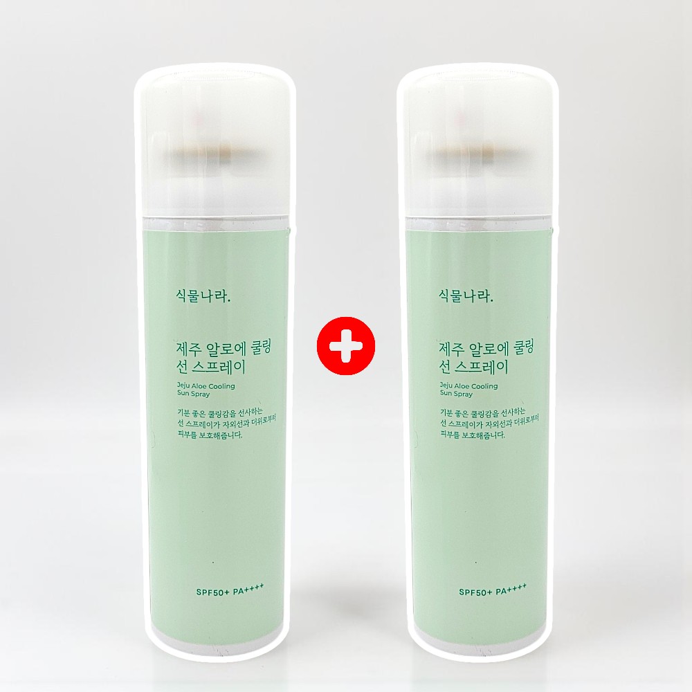 식물나라 제주 알로에 쿨링 선 스프레이 SPF50+ 100ml (+100ml 추가) 기획 - 상품 이미지