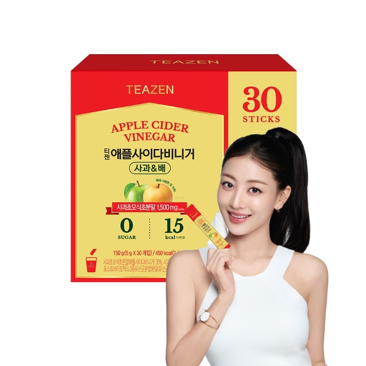 애플 사이다 비니거 분말 스틱 사과 배 애사비 티젠 30포, 1개 - 상품 이미지