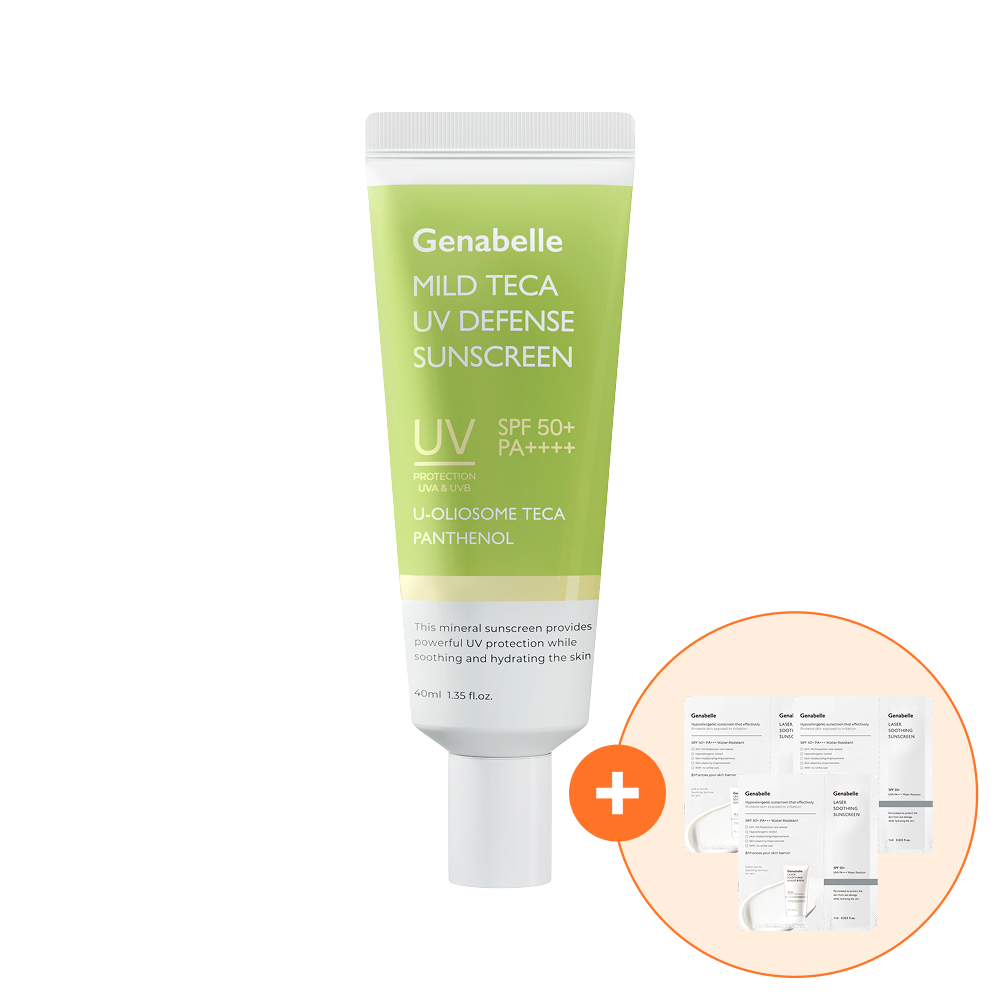 [사쉐3매증정] 제나벨 마일드 테카 UV 디펜스 선크림 SPF + PA + + + + 40ml, 1개 - 상품 이미지