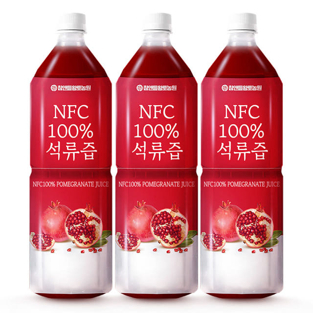 참앤들황토농원 NFC 착즙원액 100% 석류즙 1L