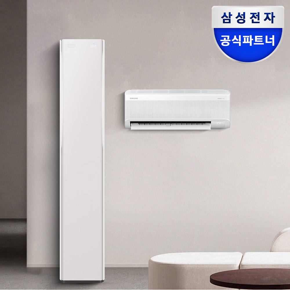 삼성 BESPOKE AI 무풍 콤보 갤러리 멀티형 에어컨 AF80F19D25CRS 전국설치 제품 이미지