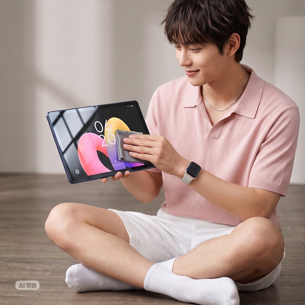 TCL TAB 10L Gen4 필름 강화유리 풀커버 9H 고선명 액정보호 TCL TAB 10L Gen4, 1매입 - 상세 이미지 5