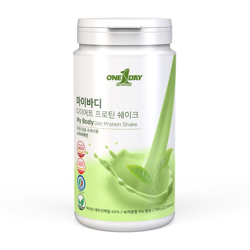 마이바디 다이어트 프로틴 쉐이크 식사대용 단백질 음식 간식 녹차라떼맛 ISP 700g - 상품 이미지