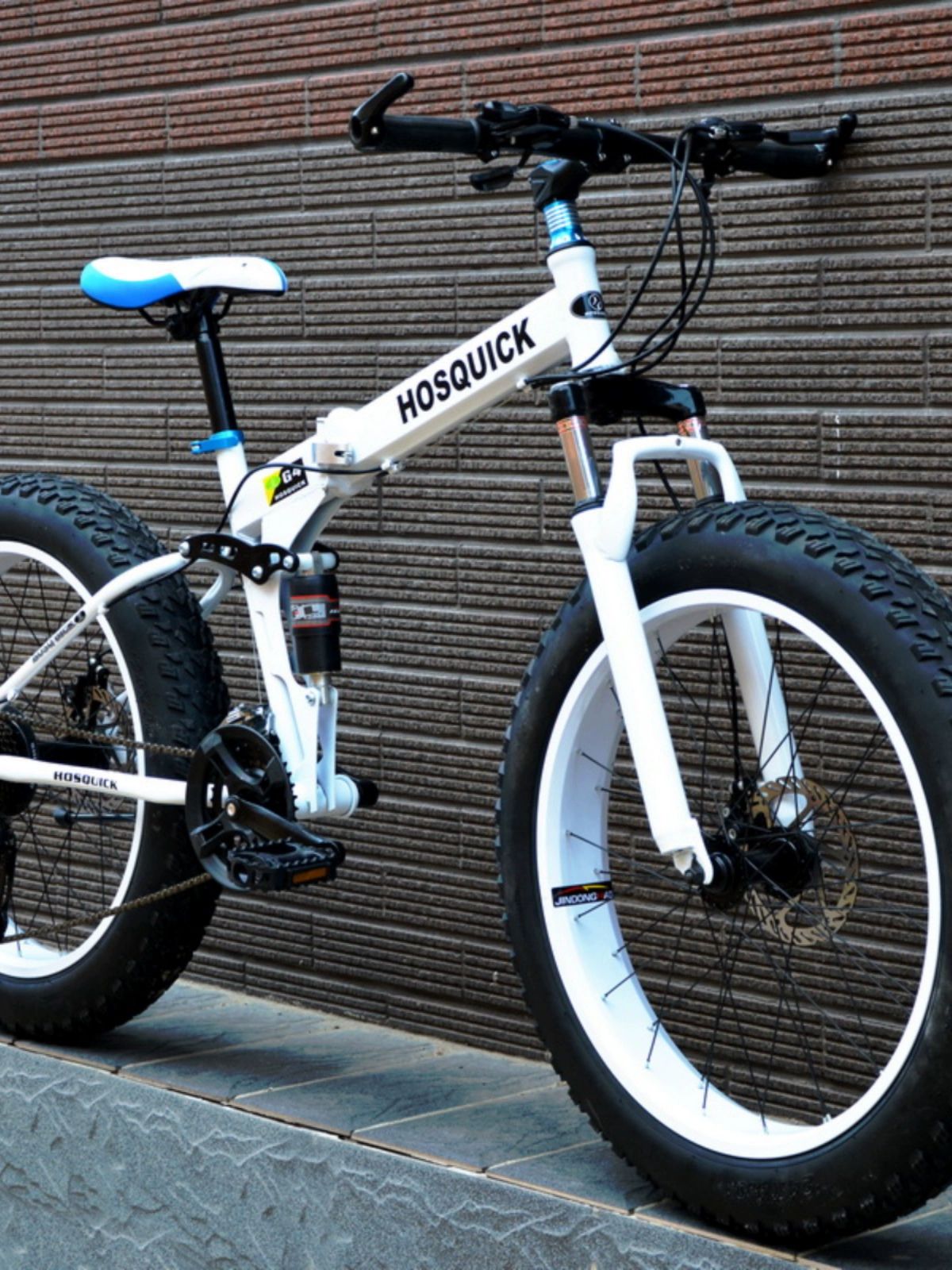 오복이네상점 접이식 MTB 자전거 디스크브레이크 26인치 산악용 자전거 가성비 성인 화이트 26inch 27단 - 상품 이미지